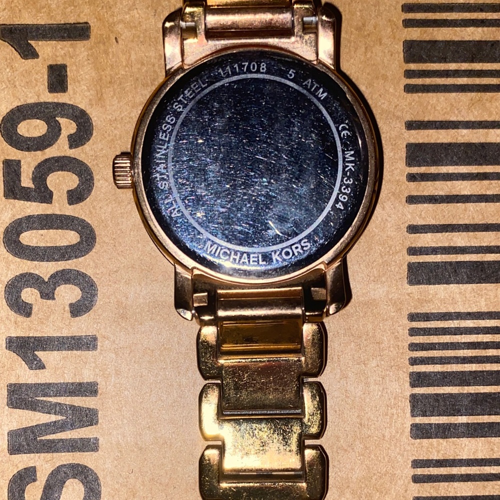 Michael Kors Rose Gold Watch with Crystal Face/ YES OPEN TO OFFER$ - Picture 3 of 9
